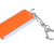 Флешка промо прямоугольной формы, выдвижной механизм, 32 Гб, оранжевый