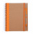 Блокнот А5+ ALANI с шариковой ручкой, крафтовый/оранжевый
