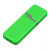 Флешка промо прямоугольной формы c оригинальным колпачком, 32 Гб, зеленый