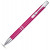 Алюминиевая шариковая кнопочная ручка Moneta, синие чернила, розовый