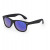 Солнцезащитные очки CIRO с зеркальными линзами, черный/королевский синий