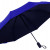 Зонт-автомат Dual с двухцветным куполом, голубой/черный (P)