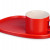 Чайная пара Brighton : блюдце овальное, чашка, коробка, красный