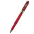 Ручка пластиковая шариковая Monaco, 0,5мм, синие чернила, красный