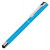 Ручка металлическая стилус-роллер STRAIGHT SI R TOUCH, голубой